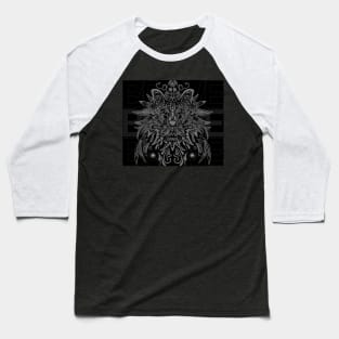 Black Grey Simple Brave Baseball T-Shirt